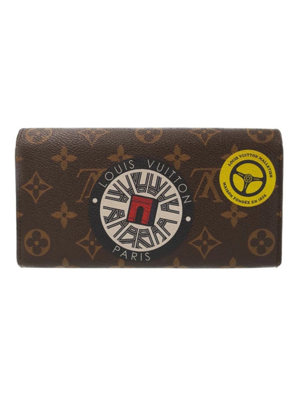 Louis Vuitton Long Monogram Bi Portefeuille Sarah Wallet fold Brown